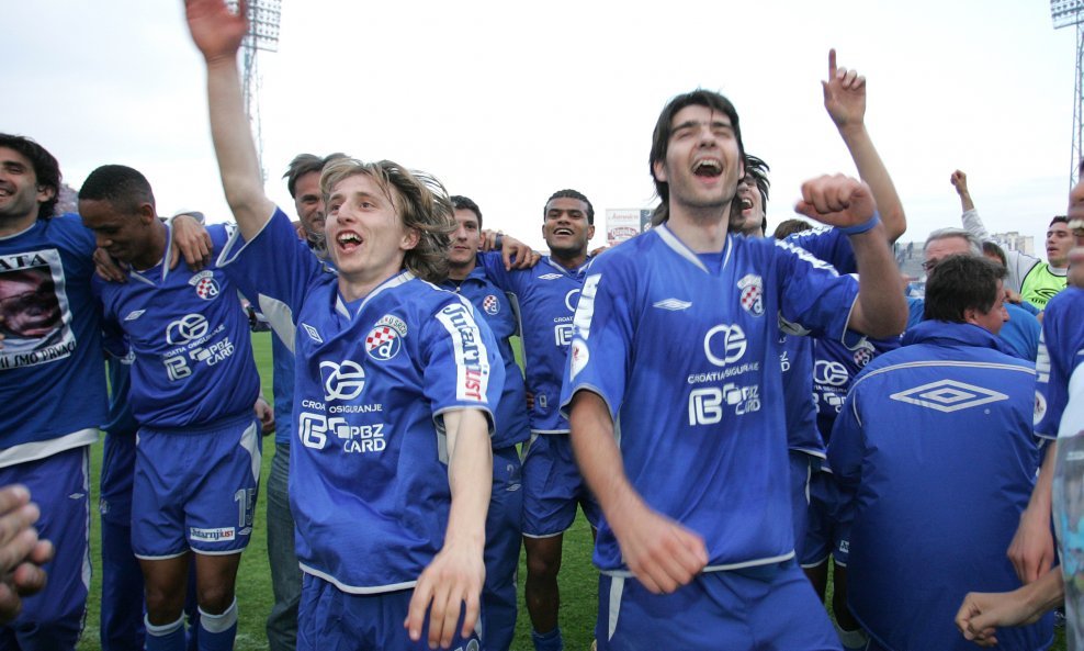 Luka Modrić i Vedran Ćorluka 2006. u Dinamu
