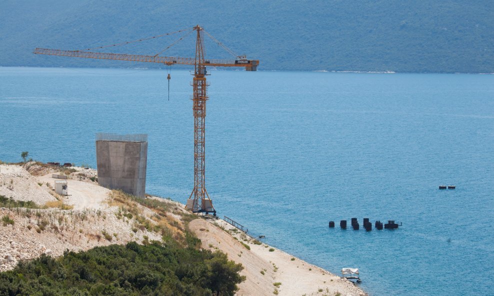 Gradilište Pelješkog mosta miruje godinama