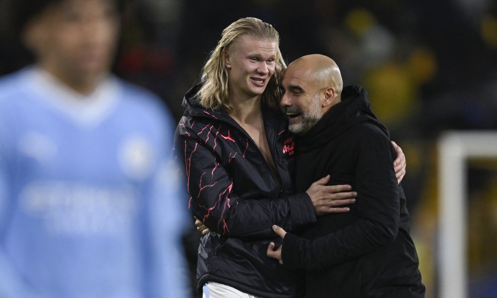 Haaland i Guardiola