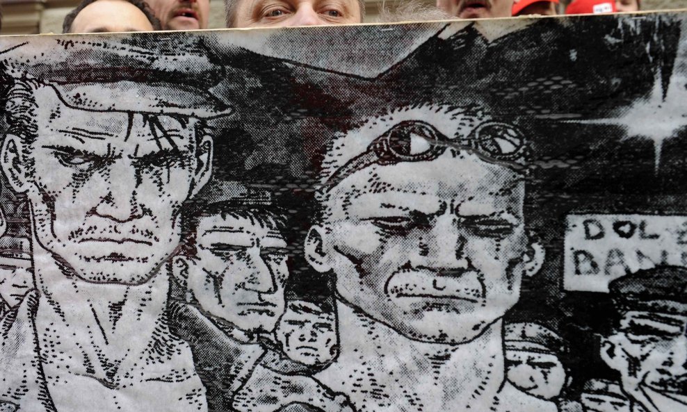 prosvjed slovenskih radnika Siemensa