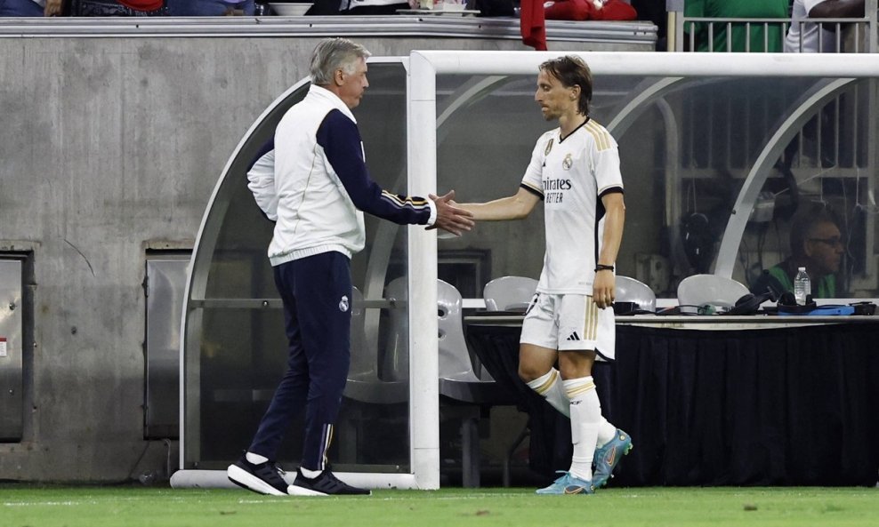 Carlo Ancelotti i Luka Modrić