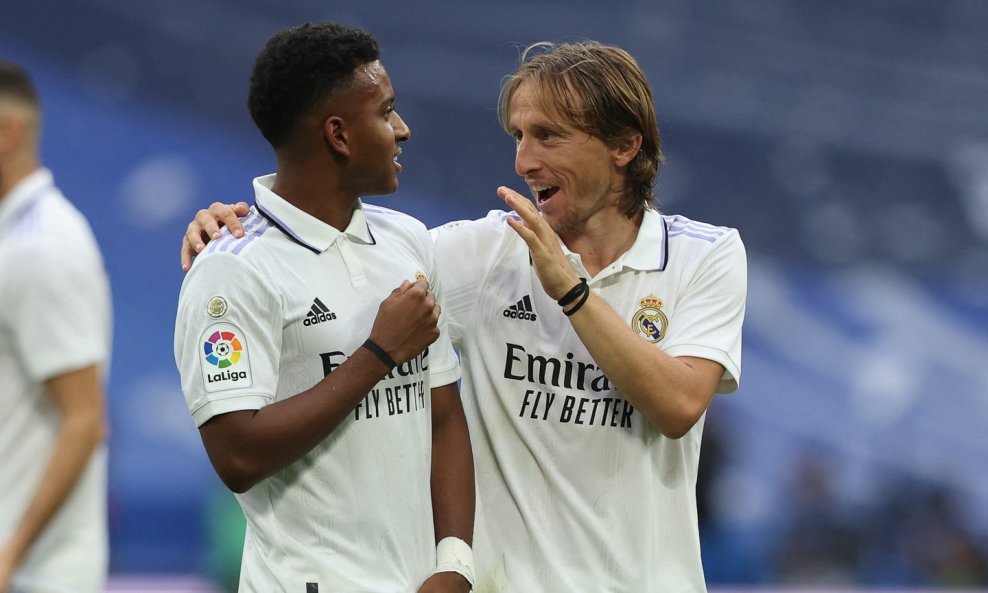 Rodrygo i Luka Modrić Real Madrid