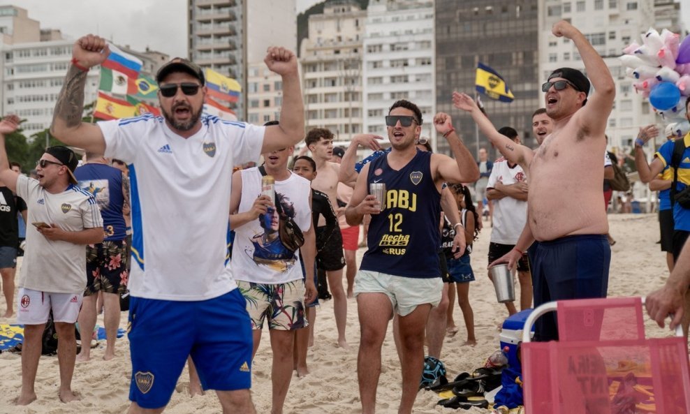 Navijači Boca Juniorsa na Copacabani