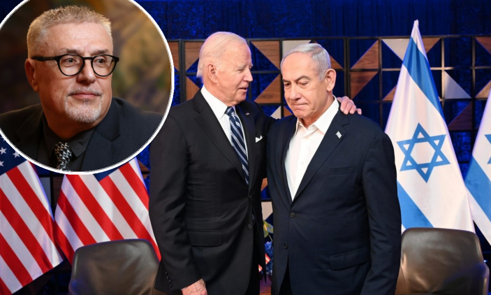 Boris Havel (u krugu), Joe Biden i Benjamin Netanyahu