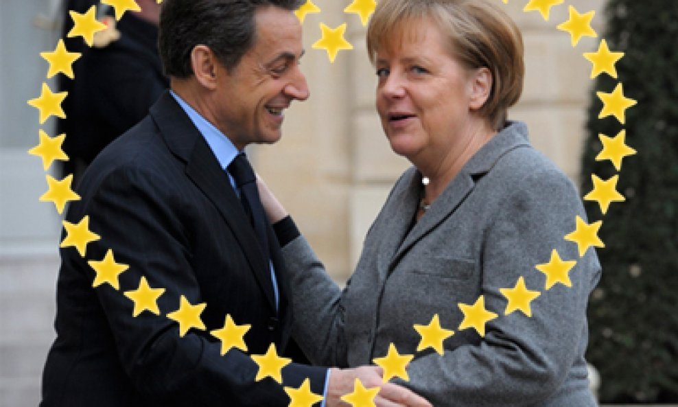 Nicolas Sarkozy i Angela Merkel Merkozy