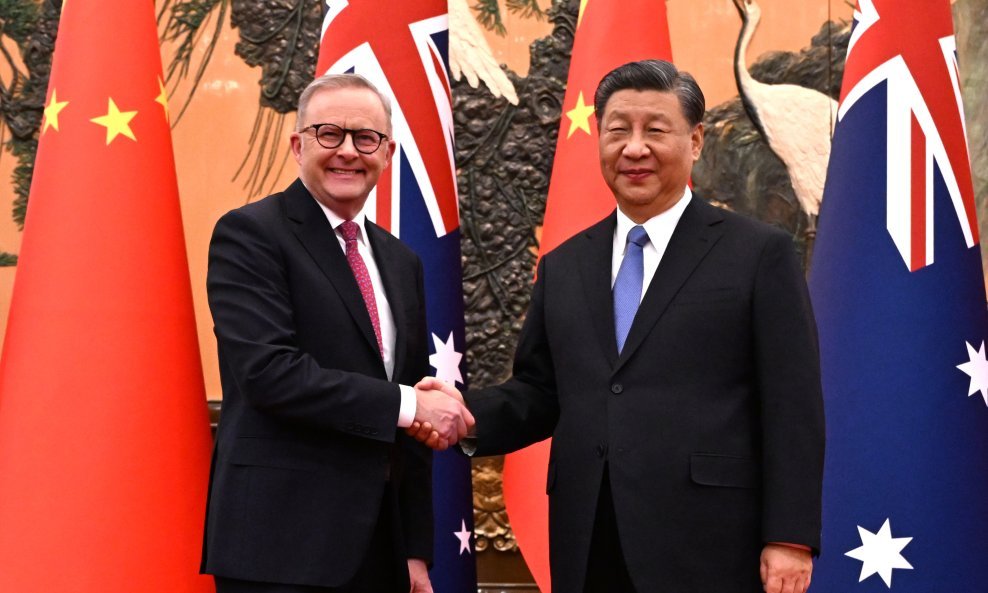 Anthony Albanese i Xi Jinping