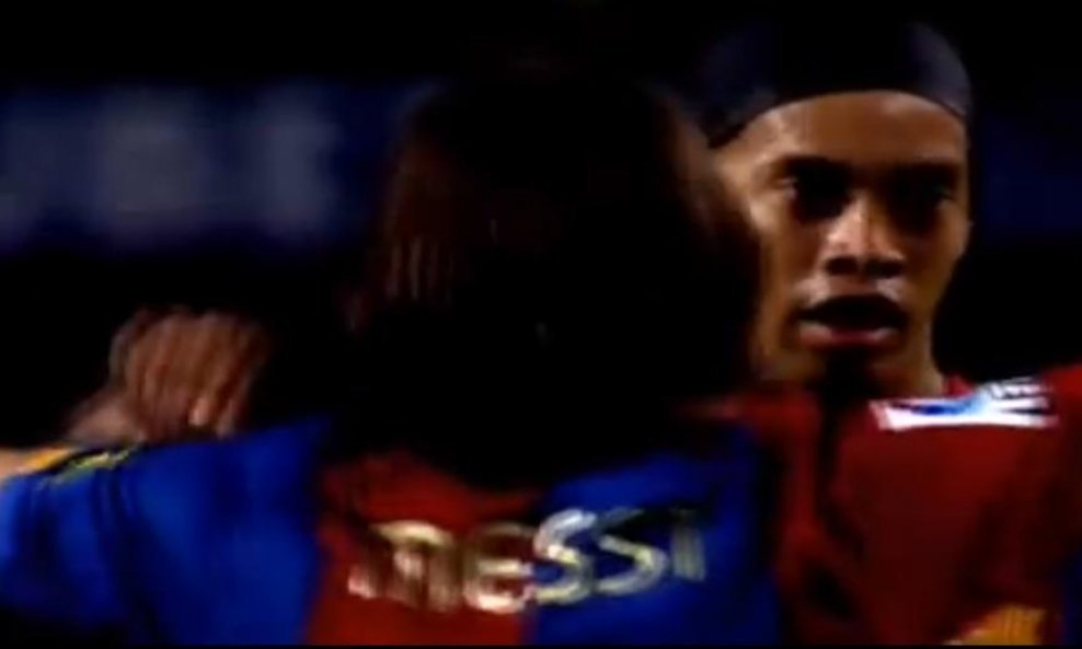 Ronaldinho Lionel Messi Barcelona