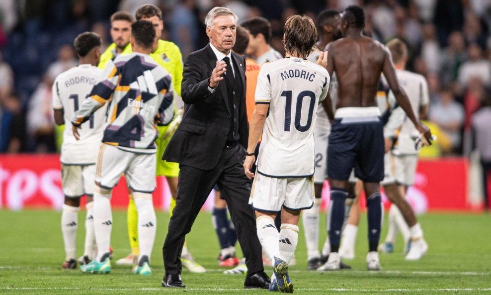 Carlo Ancelotti i Luka Modrić
