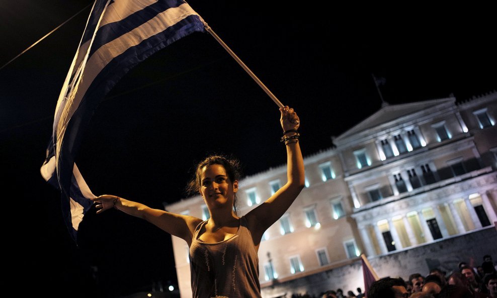 Grčka referendum slavlje
