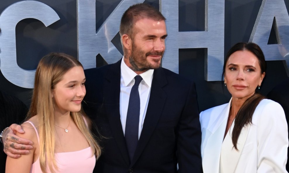 Harper, David i Victoria Beckham