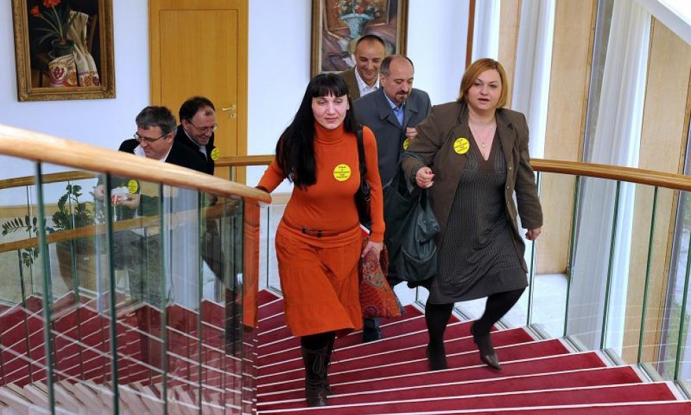 Anita Malenica, Anton Filić i novinari Večernjeg lista koji su bili u štrajku