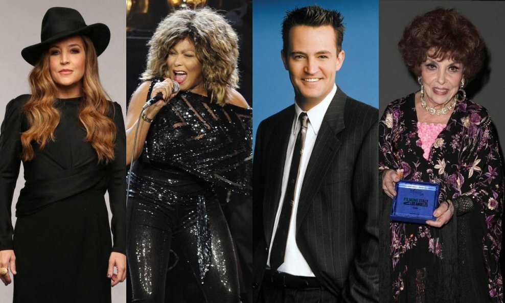 Lisa Marie Presley, Tina Turner, Matthew Perry, Gina Lollobrigida