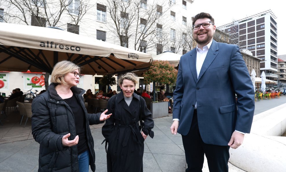 Sandra Benčić, Ivana Kekin i Peđa Grbin