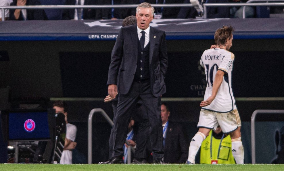 Carlo Ancelotti i Luka Modrić