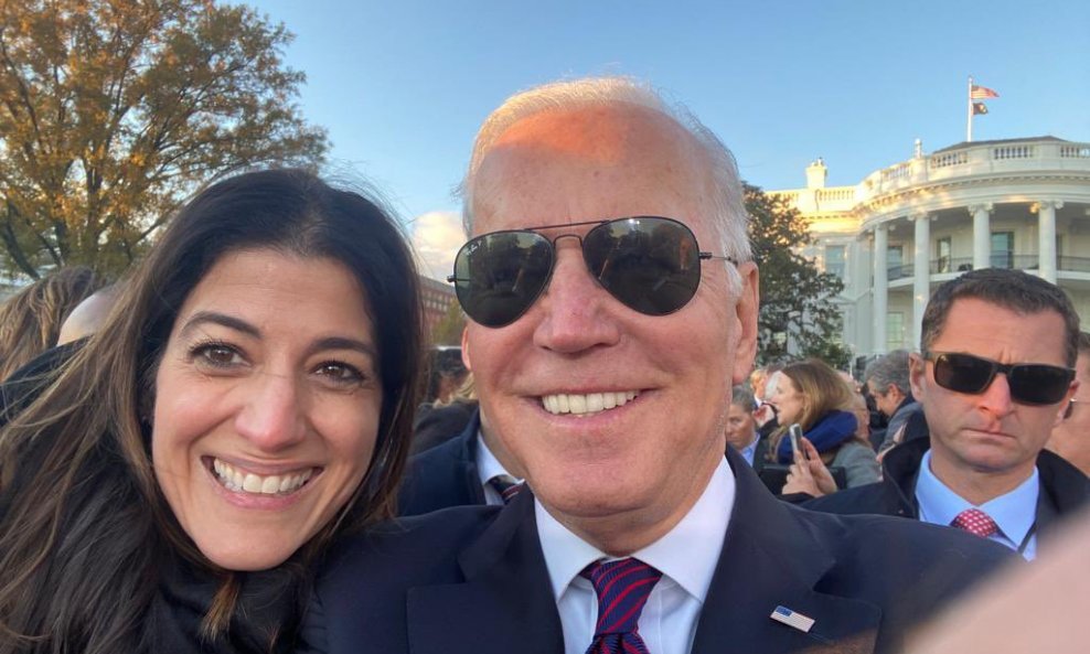 Nathalie Reyes i Joe Biden