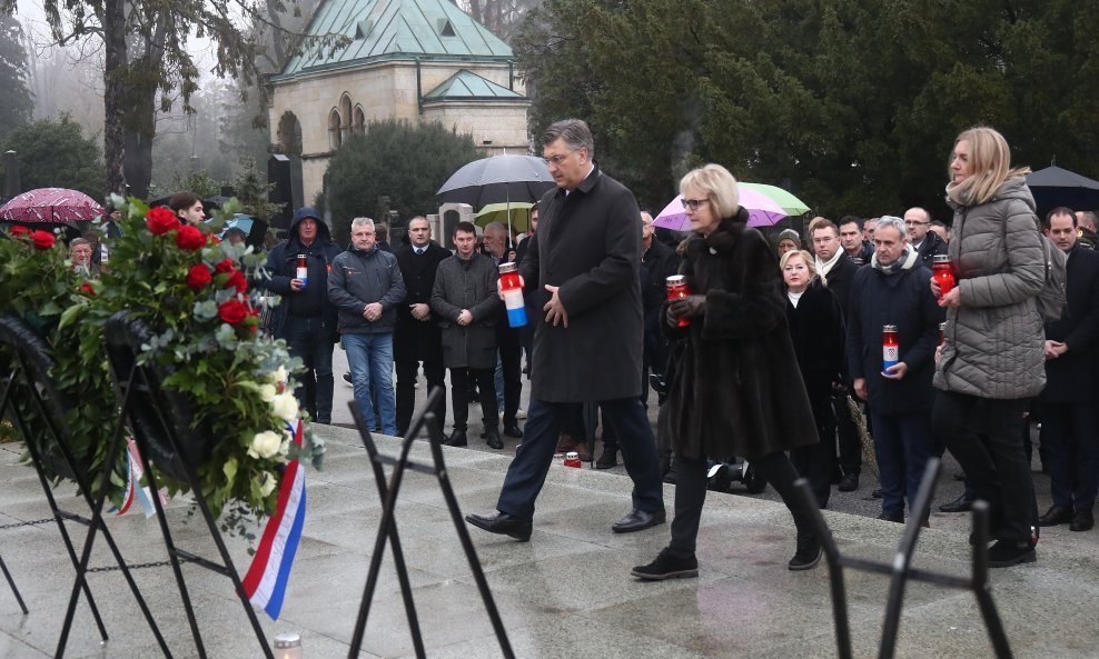 Andrej Plenković i Nevenka Tuđman