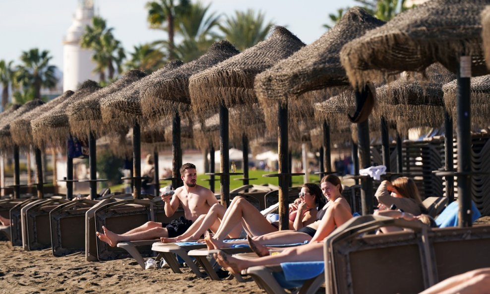 Atmosfera na plaži Malagueta u Malagi