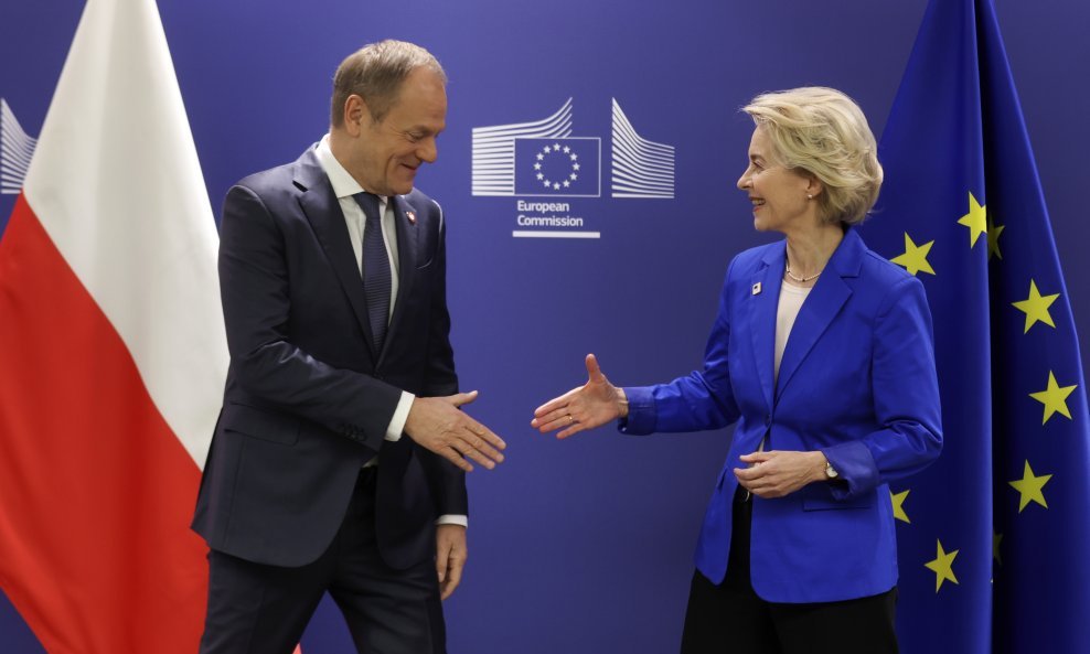 Donald Tusk i Ursula von der Leyen