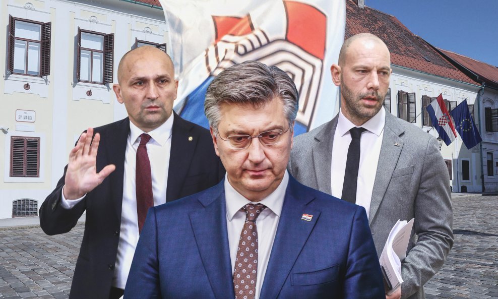 Ivan Anušić, Andrej Plenković, Damir Habijan