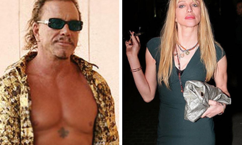 Mickey Rourke i Courtney Love