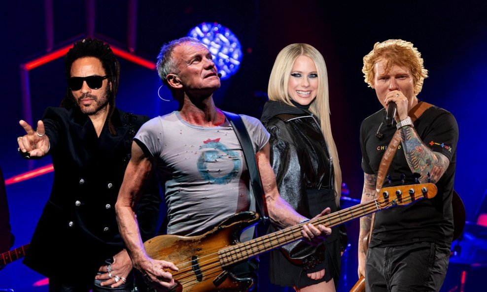 Lenny Kravitz, Sting, Avril Lavigne, Ed Sheeran