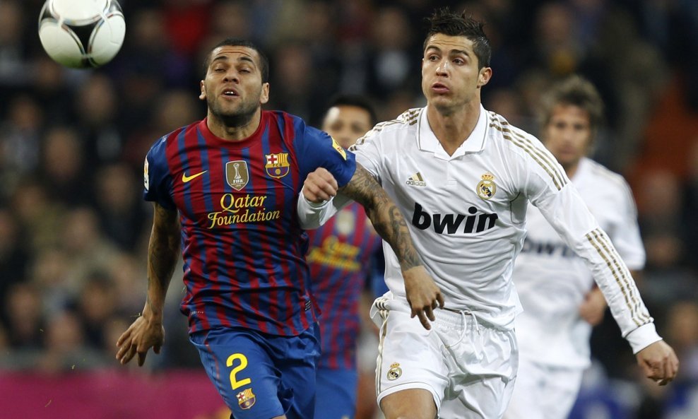 Real Madrid - Barcelona, Dani Alves, Cristiano Ronaldo