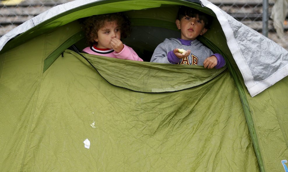 Izbjeglički kamp na grčko-makedonskoj granici