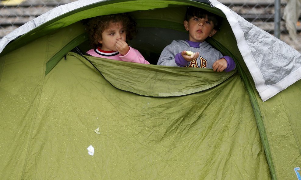 Izbjeglički kamp na grčko-makedonskoj granici