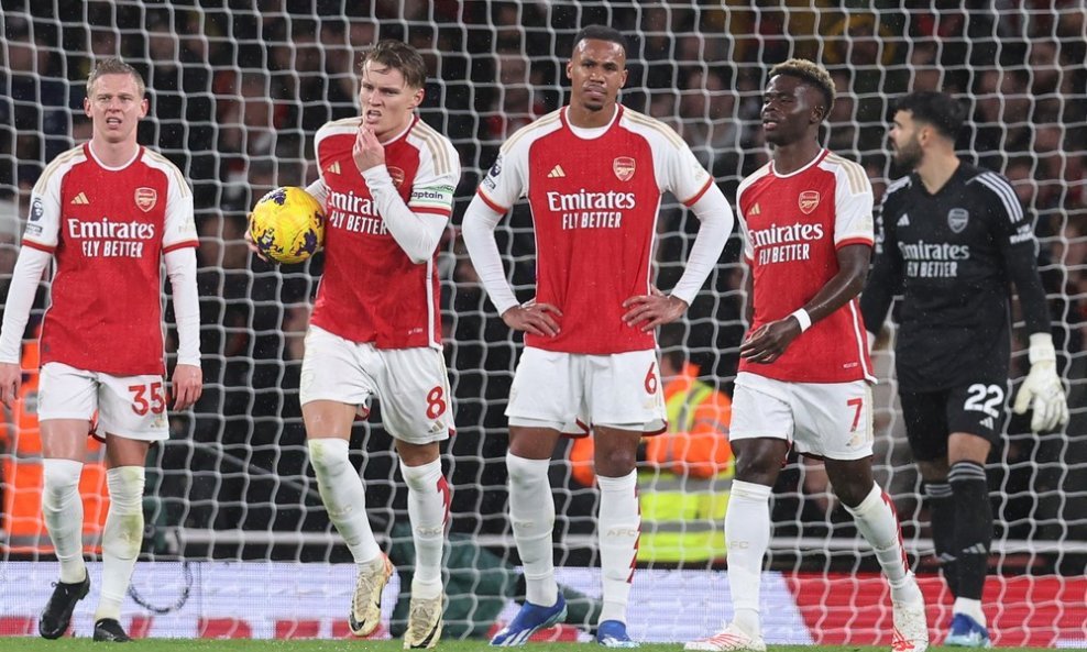 Igračima Arsenala poraz je teško pao