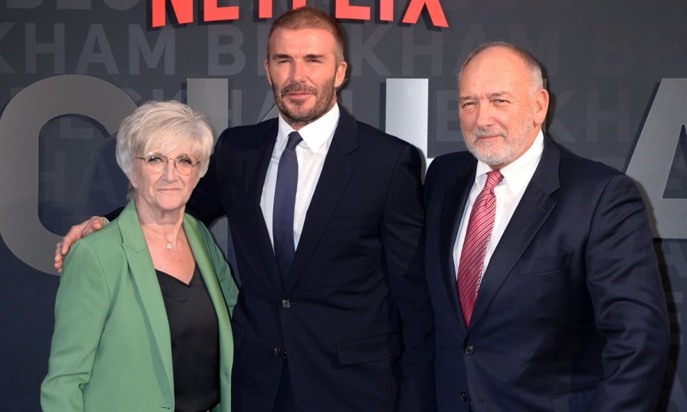 David Beckham s roditeljima Sandrom i Tedom Beckhamom
