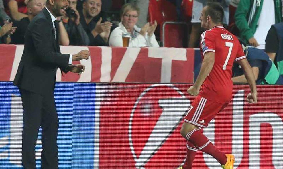 Ribery i Guardiola slave pogodak