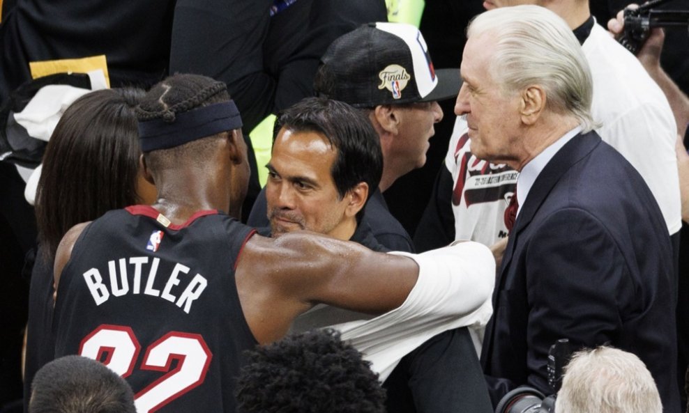 Erik Spoelstra, Jimmy Butler i Pat Riley