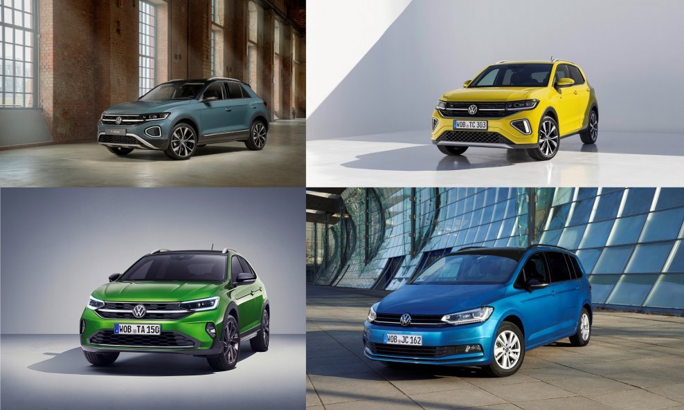 Četiri atraktivna Volkswagen modela: T-Roc, T-Cross,Taigo i Touran (ilustrativne fotografije)