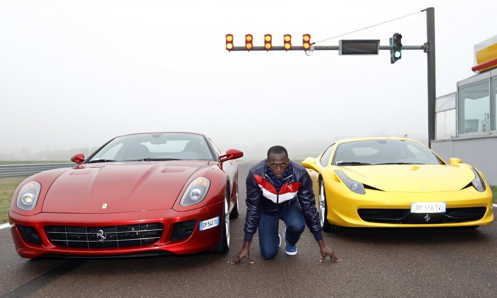 Usain Bolt i Ferrari