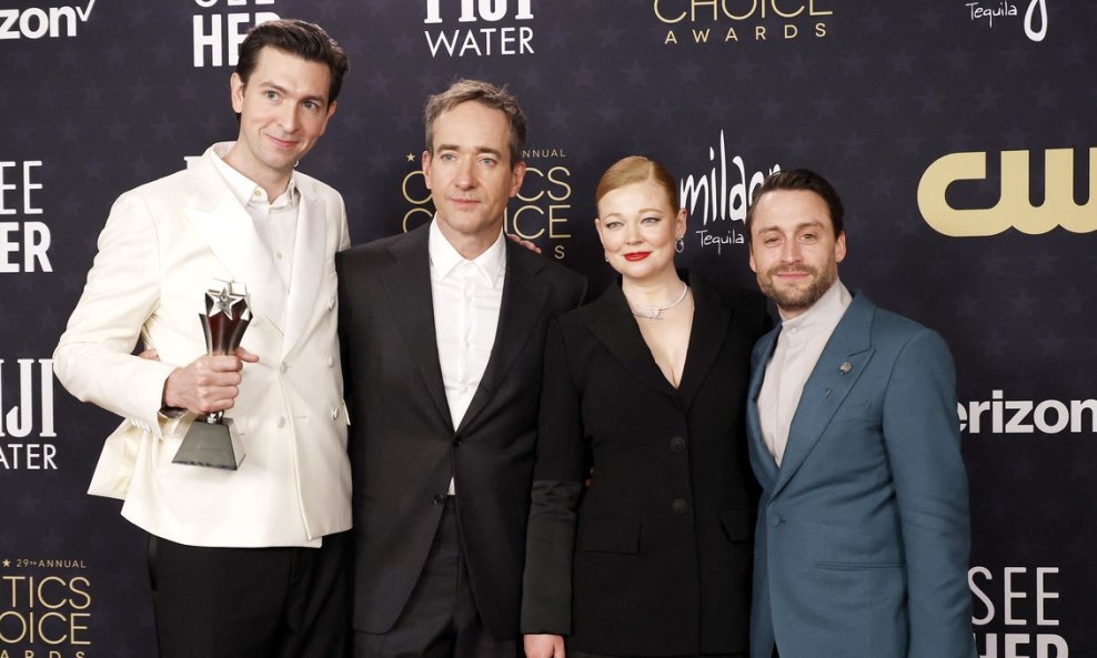 Nicholas Braun, Matthew Macfadyen, Sarah Snook i Kieran Culkin