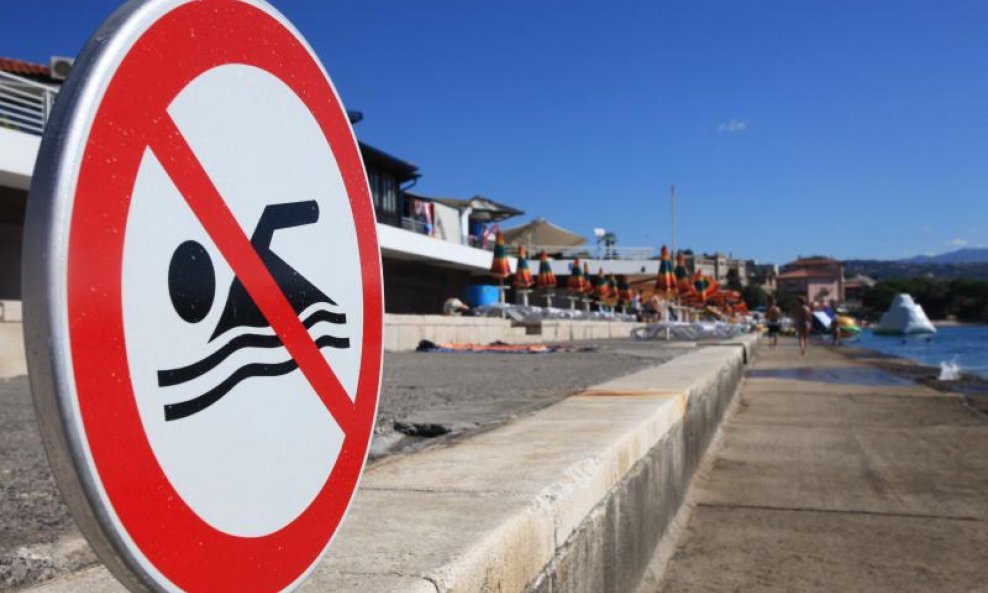 zabrana kupanja zagađeno more