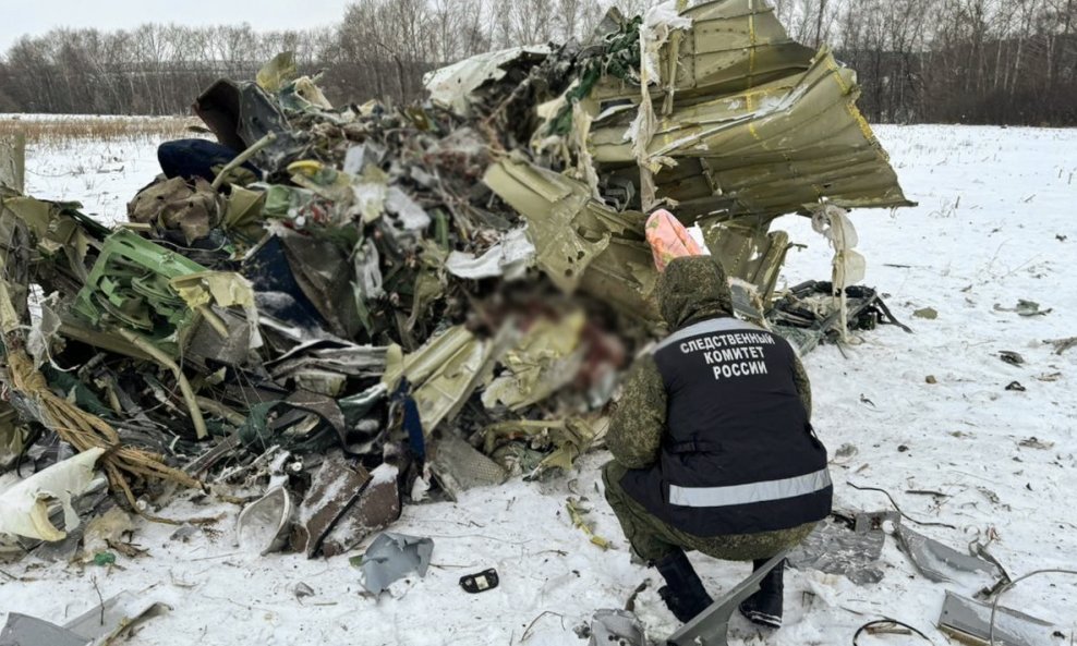 Olupina srušenog aviona Iljušin Il-76 kod Belgoroda