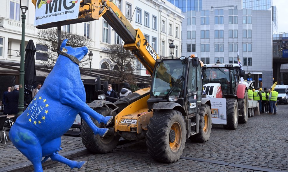 Prosvjedi farmera u Bruxellesu