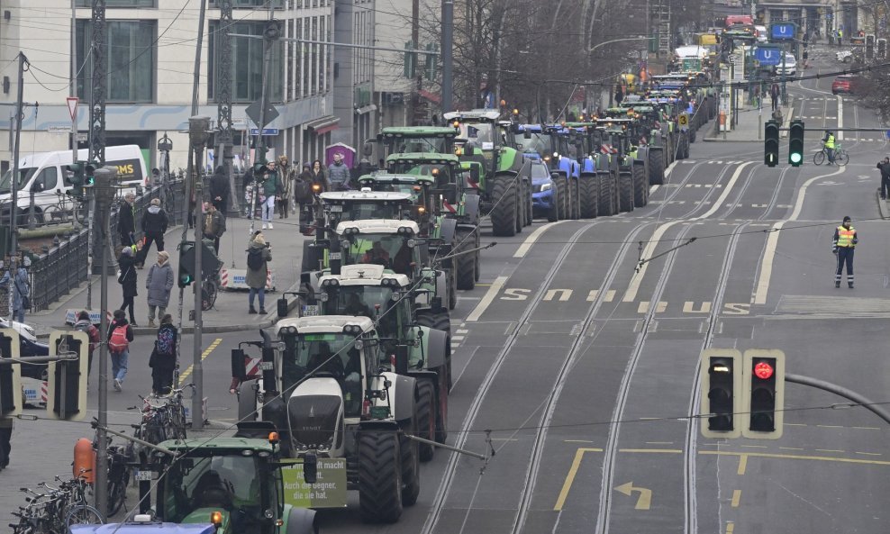 Prosvjedi poljoprivrednika u Berlinu