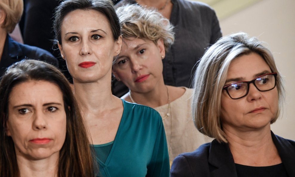 Katarina Peović, Dalija Orešković, Ivana Kekin i Sandra Benčić