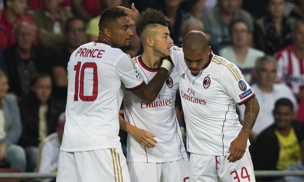Kevin-Prince Boateng (L), Stephen El Shaarawy i Nigel de Jong