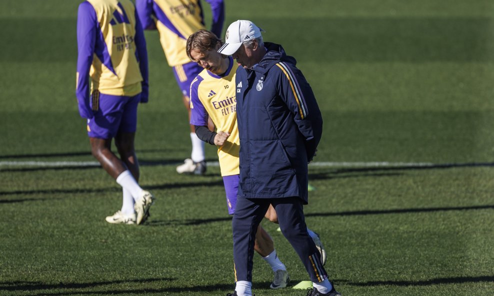 Carlo Ancelotti i Luka Modrić