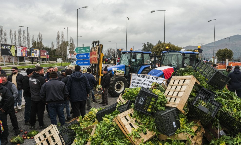 Prosvjed talijanskih poljoprivrednika
