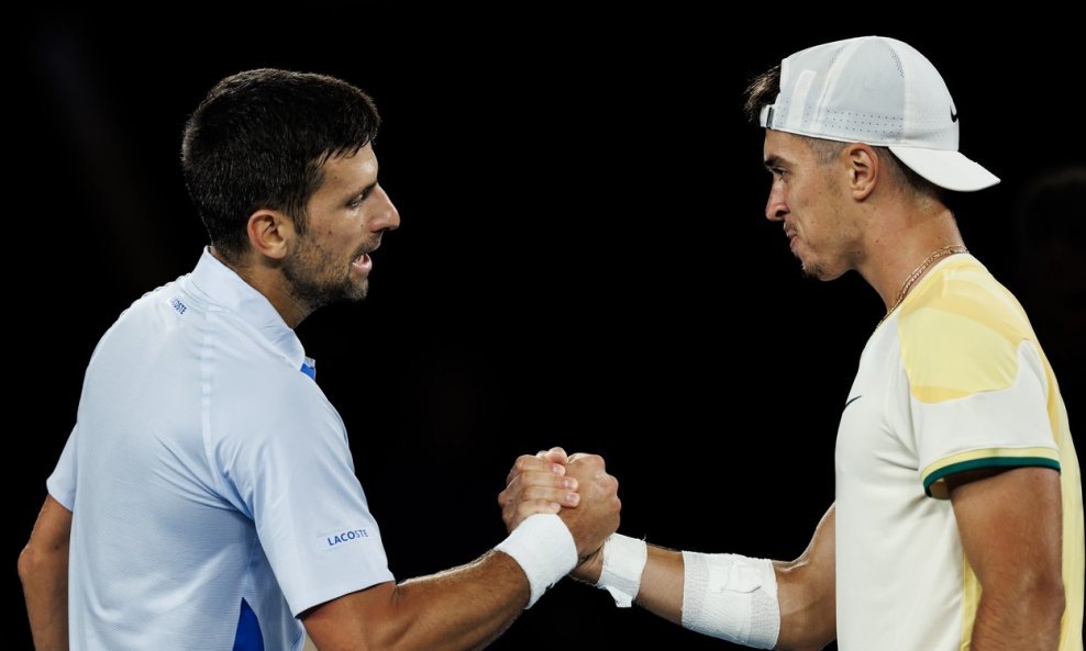 Novak Đoković i Dino Prižmić na Australian Openu