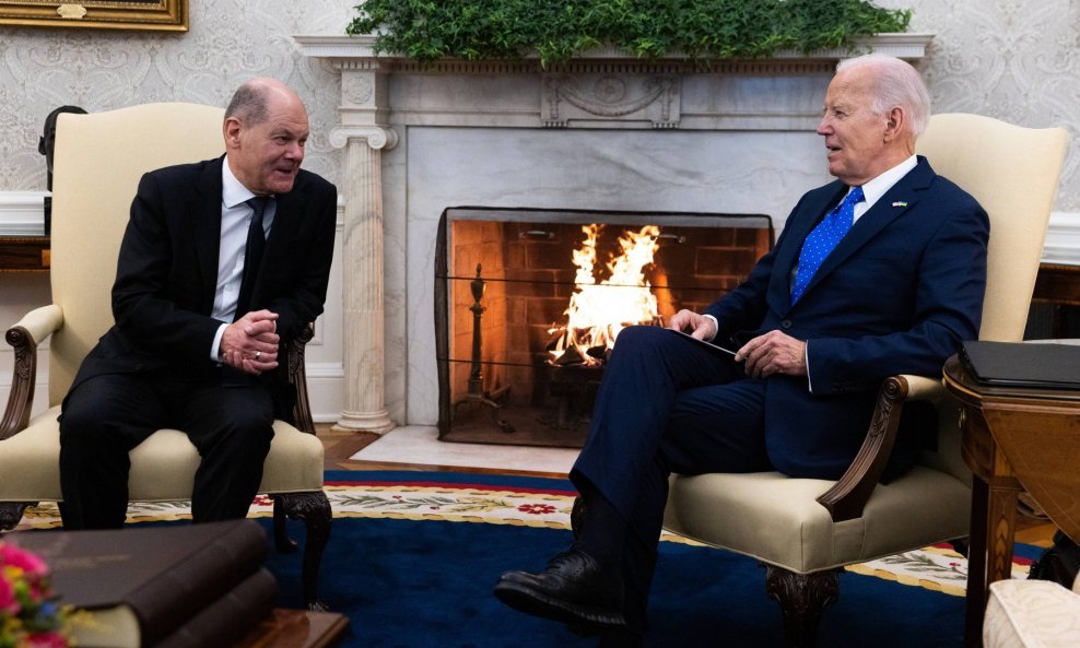 Olaf Scholz i Joe Biden