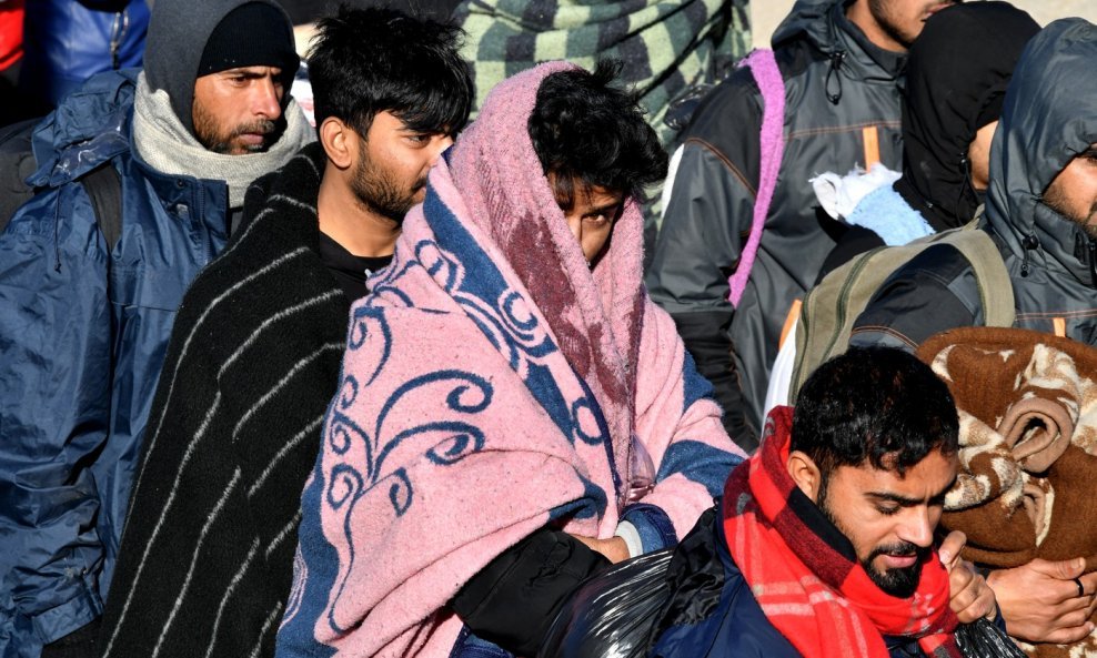 Migranti u Bihaću - ilustracija