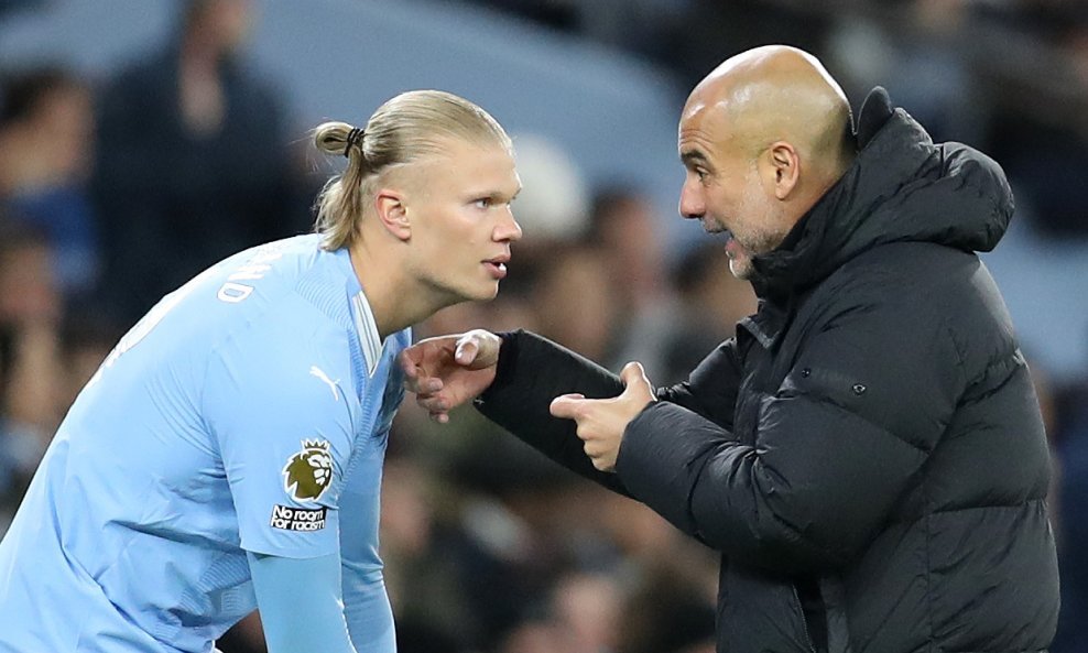 Haaland i Guardiola