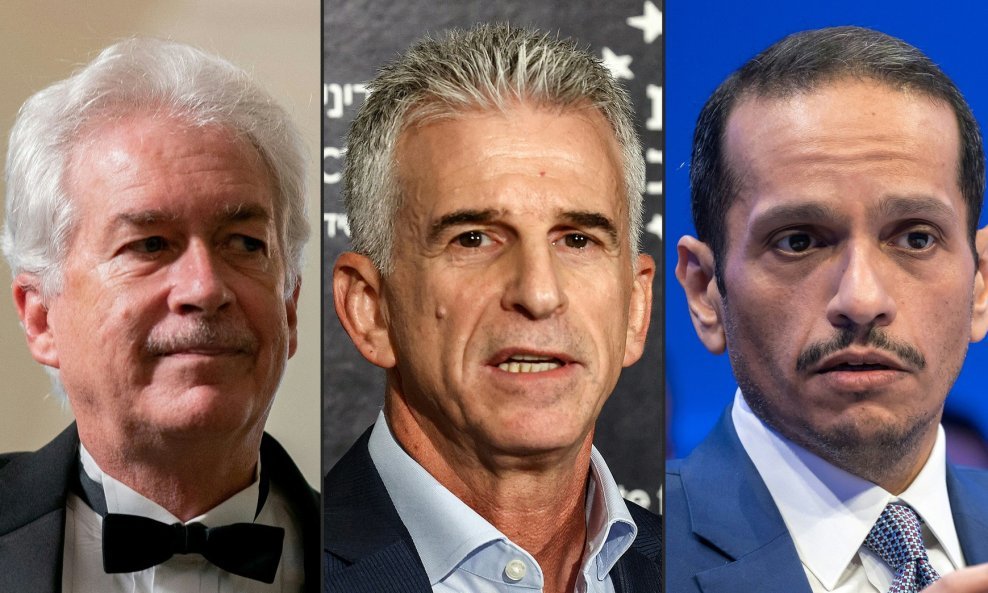 William Burns, David Barnea i Mohamed bin Abdulrahman al-Thani