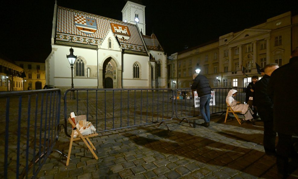 Prosvjed Možemo! na Markovu trgu