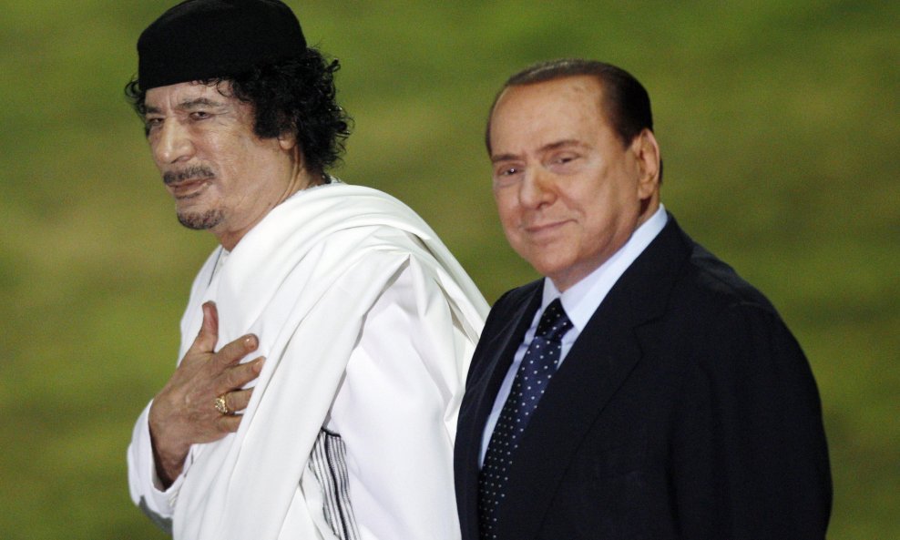 Gadafi i Berlusconi